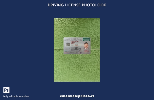 stile verificato patente di guida messicana presente modello frontale photolook